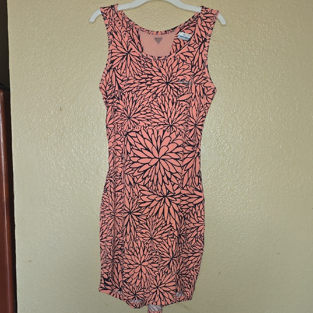 COLUMBIA PFG- Floral Pink Sleeveless Dress